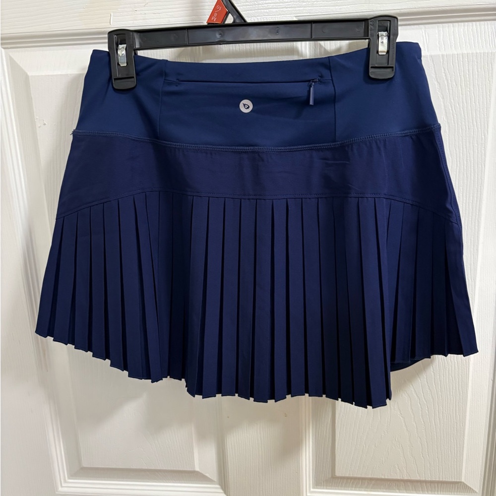 Baleaf women's high-waisted pleated tennis skort with built-in shorts